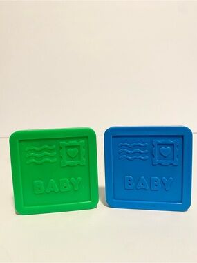 Vintage Fisher Sort N Stack Mailbox Letters 1989 Green + Blue Replacement Toys
